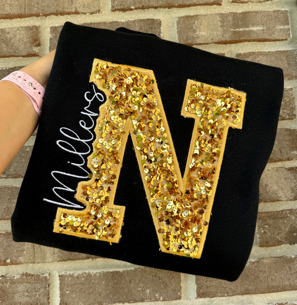 Noblesville Millers Sequins Crewneck
