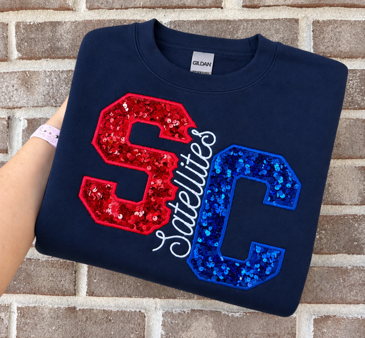 South Central Satellites Sequins Crewneck