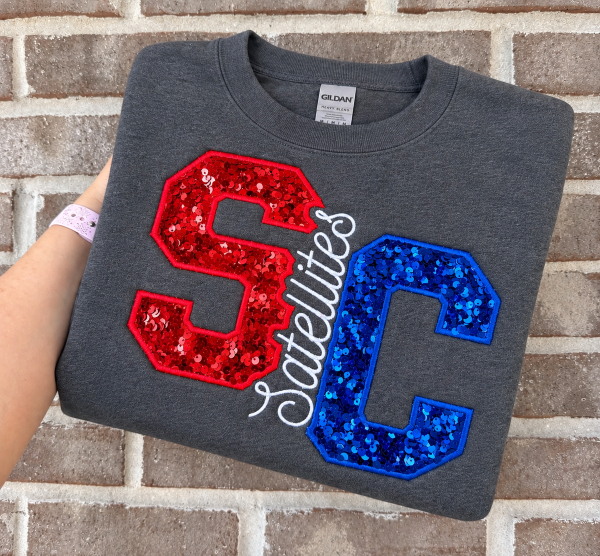 South Central Satellites Sequins Crewneck
