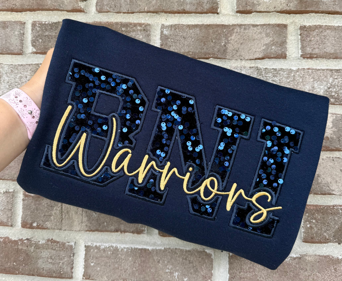 BNI Warriors Sequins Crewneck