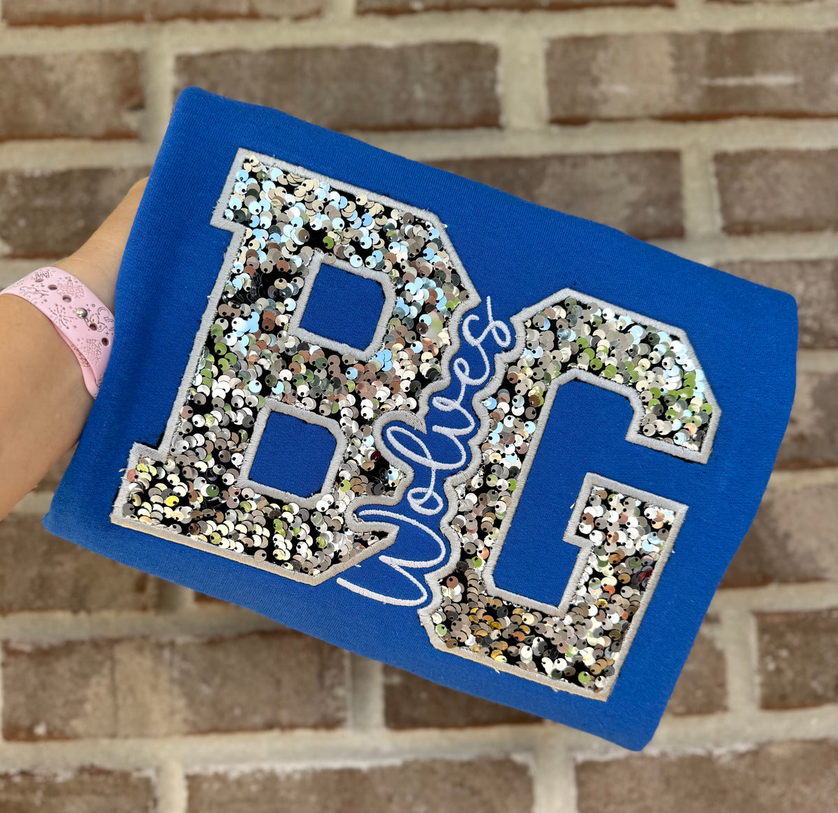 Boone Grove Sequins Crewneck